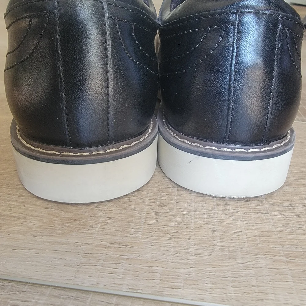 Alfani Mens Theo Black Cap Toe Memory Foam Oxfords Size 9.5M Near New